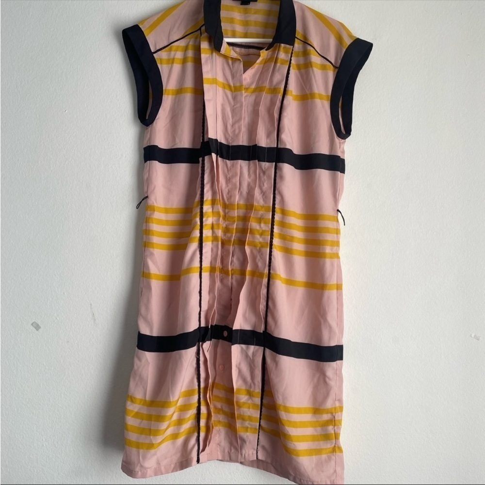 Jason Wu for Target sleeveless pink and yellow pleated front dress